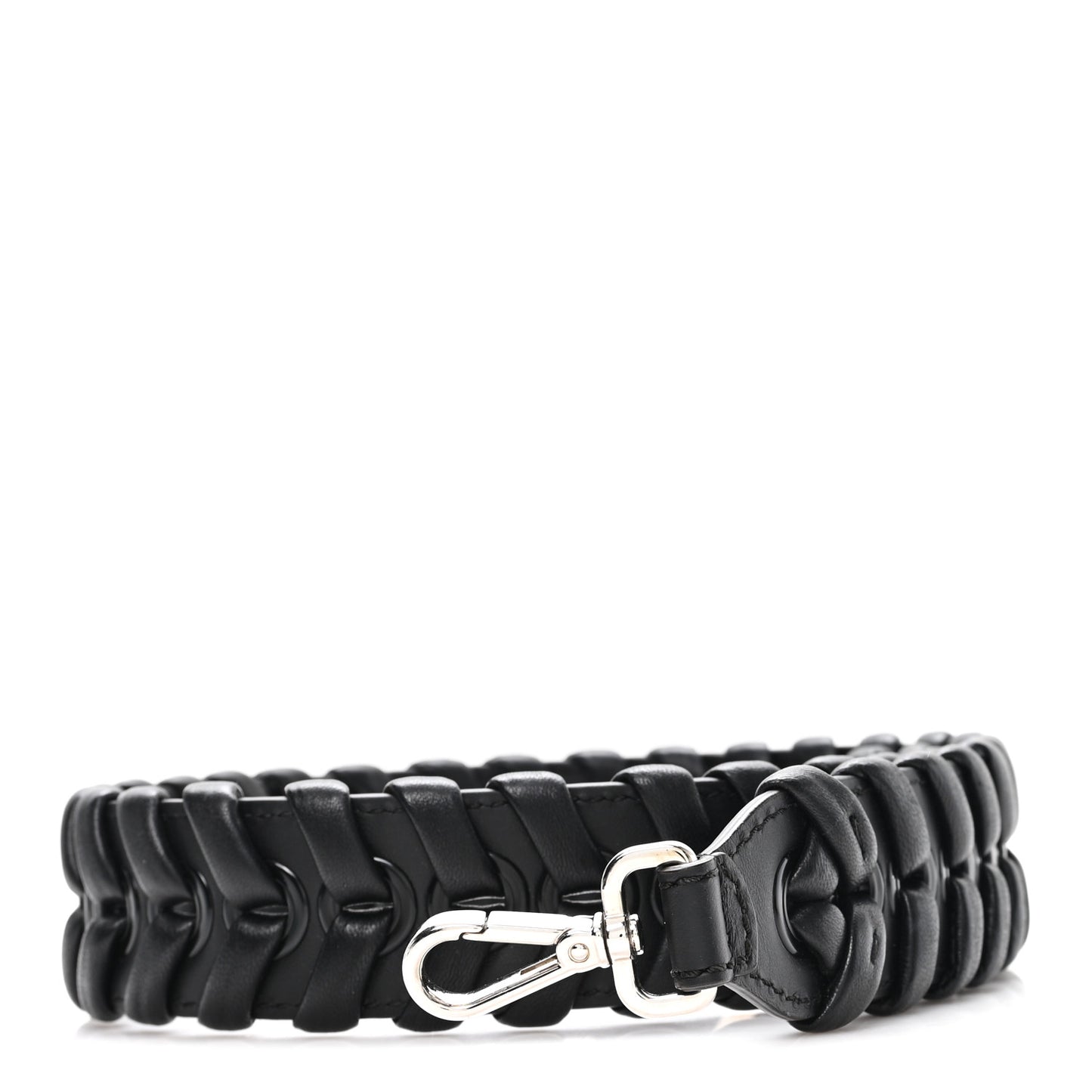 Vitello Dolce Shiny Nappa Lace Up Strap You Black
