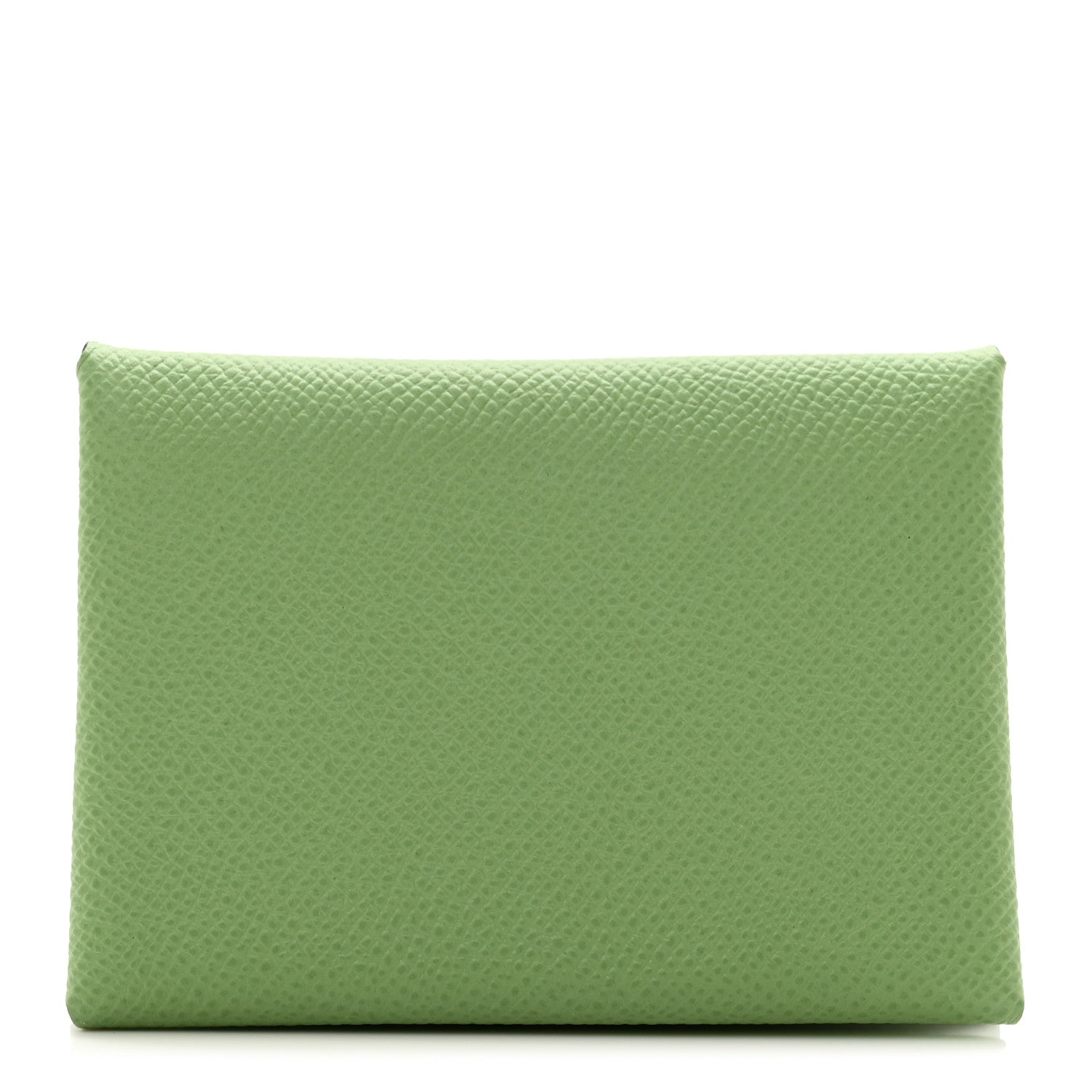 Hermes Epsom Calvi Duo Card Case Vert Criquet 1 of 7