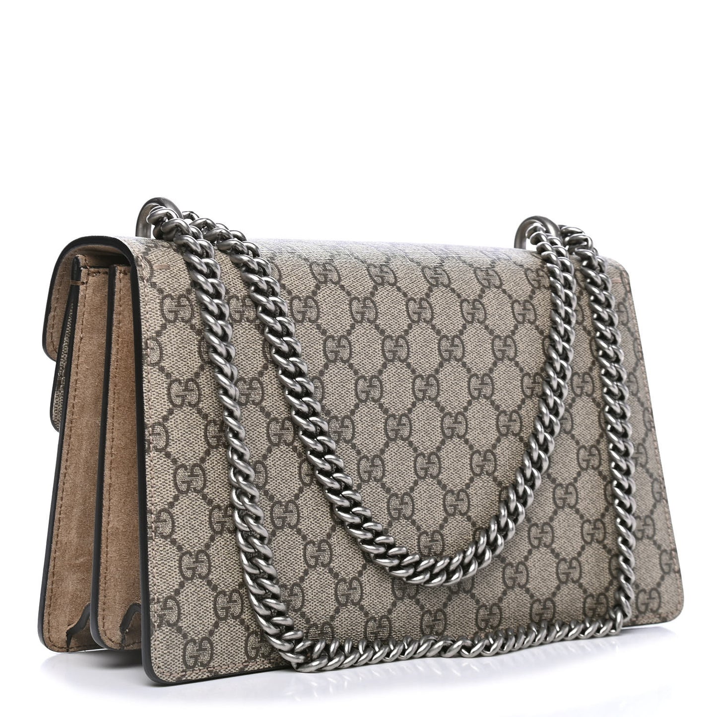 GG Supreme Monogram Small Dionysus Shoulder Bag Taupe