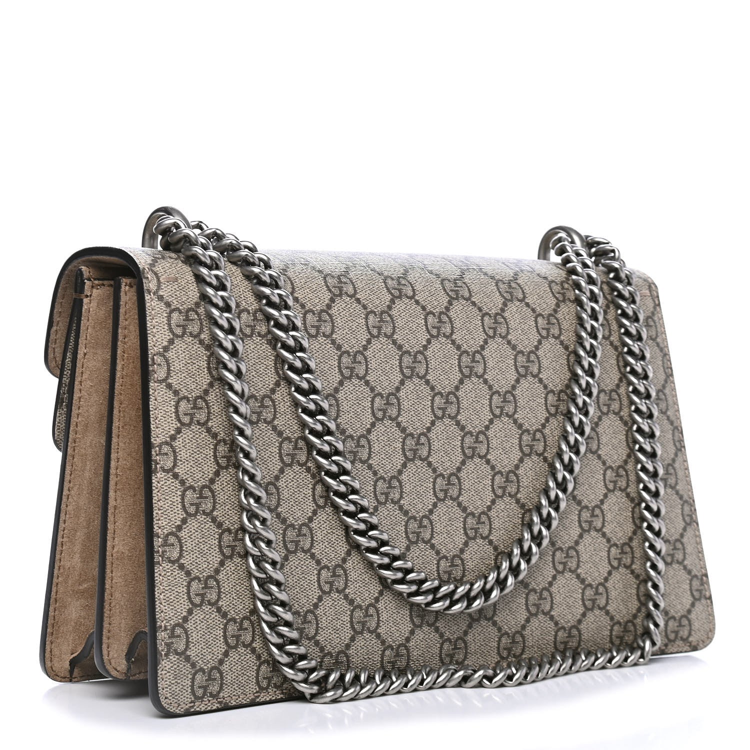 Gucci GG Supreme Monogram Small Dionysus Shoulder Bag Taupe 2 of 4