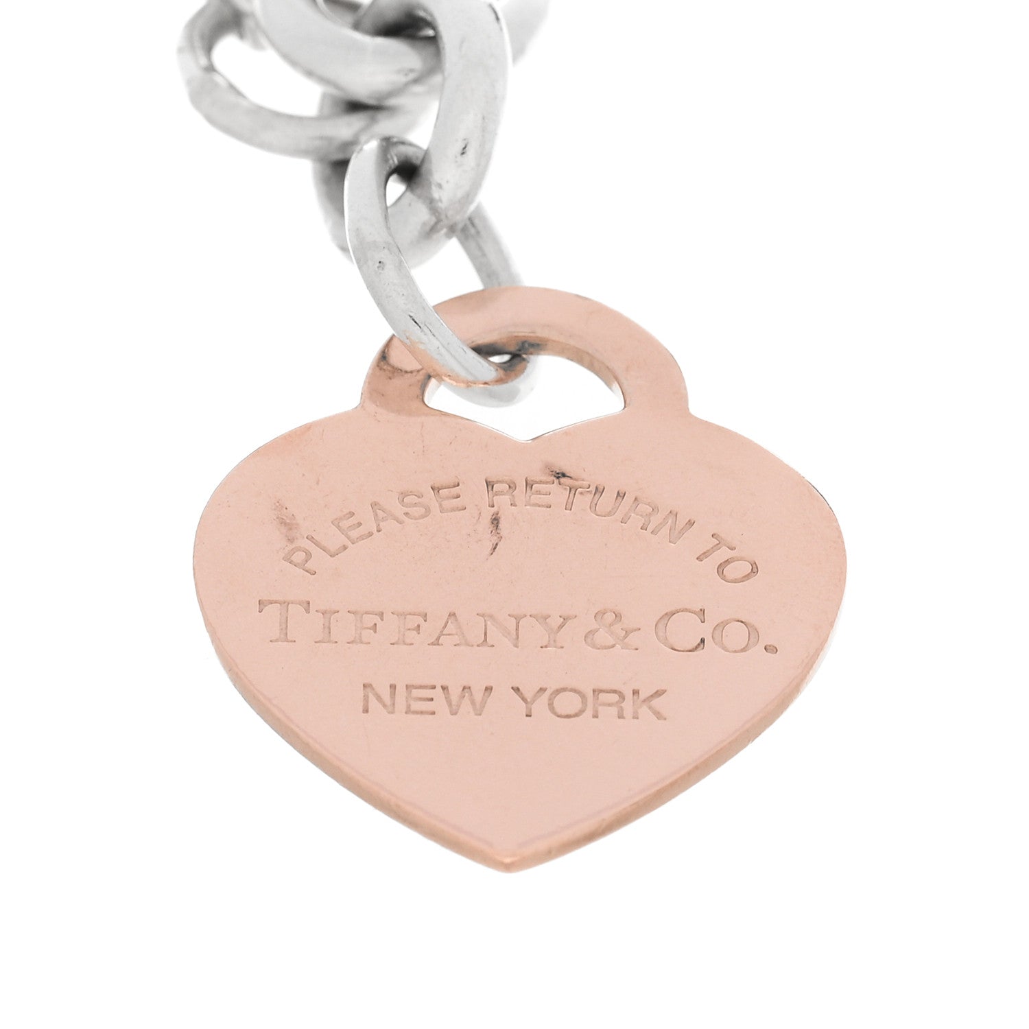 Tiffany Sterling Silver Rubedo Return To Tiffany Heart Tag