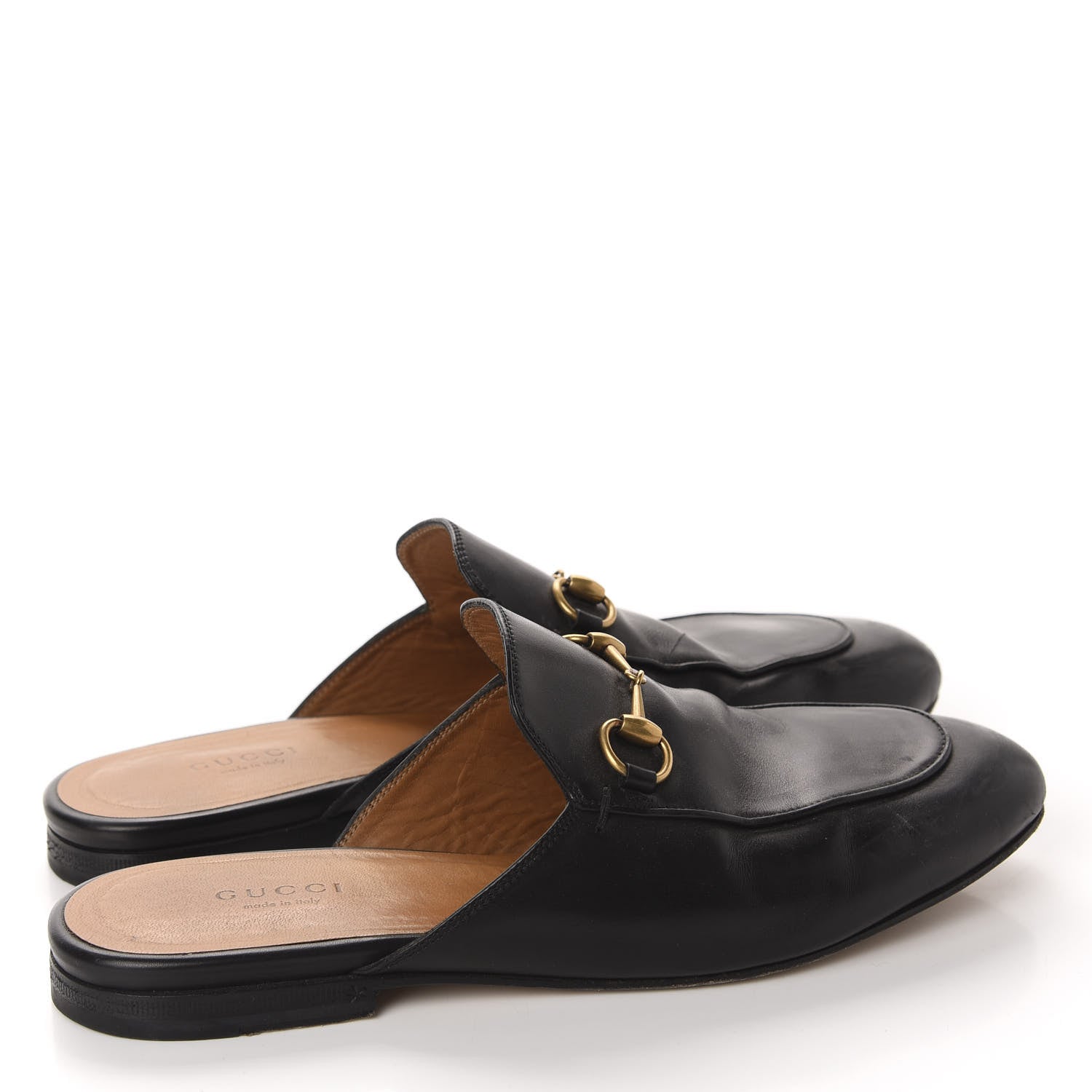 Gucci Calfskin Womens Princetown Slippers 38 Black 4 of 12