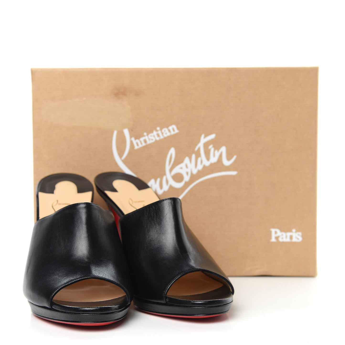 Nappa Pigamule 100 Slide Sandals 40 Black