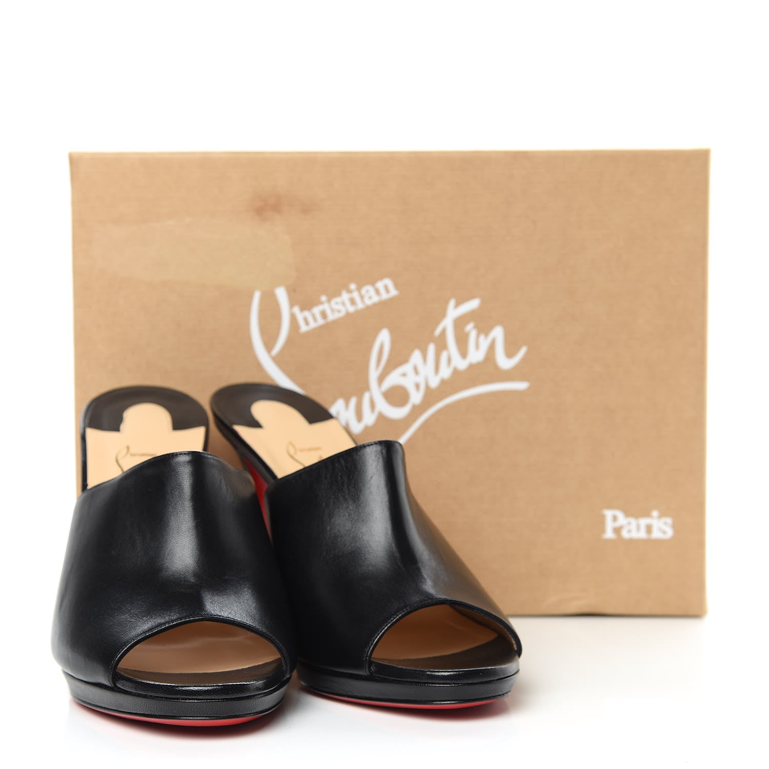 Christian Louboutin Nappa Pigamule 100 Slide Sandals 40 Black 9 of 9