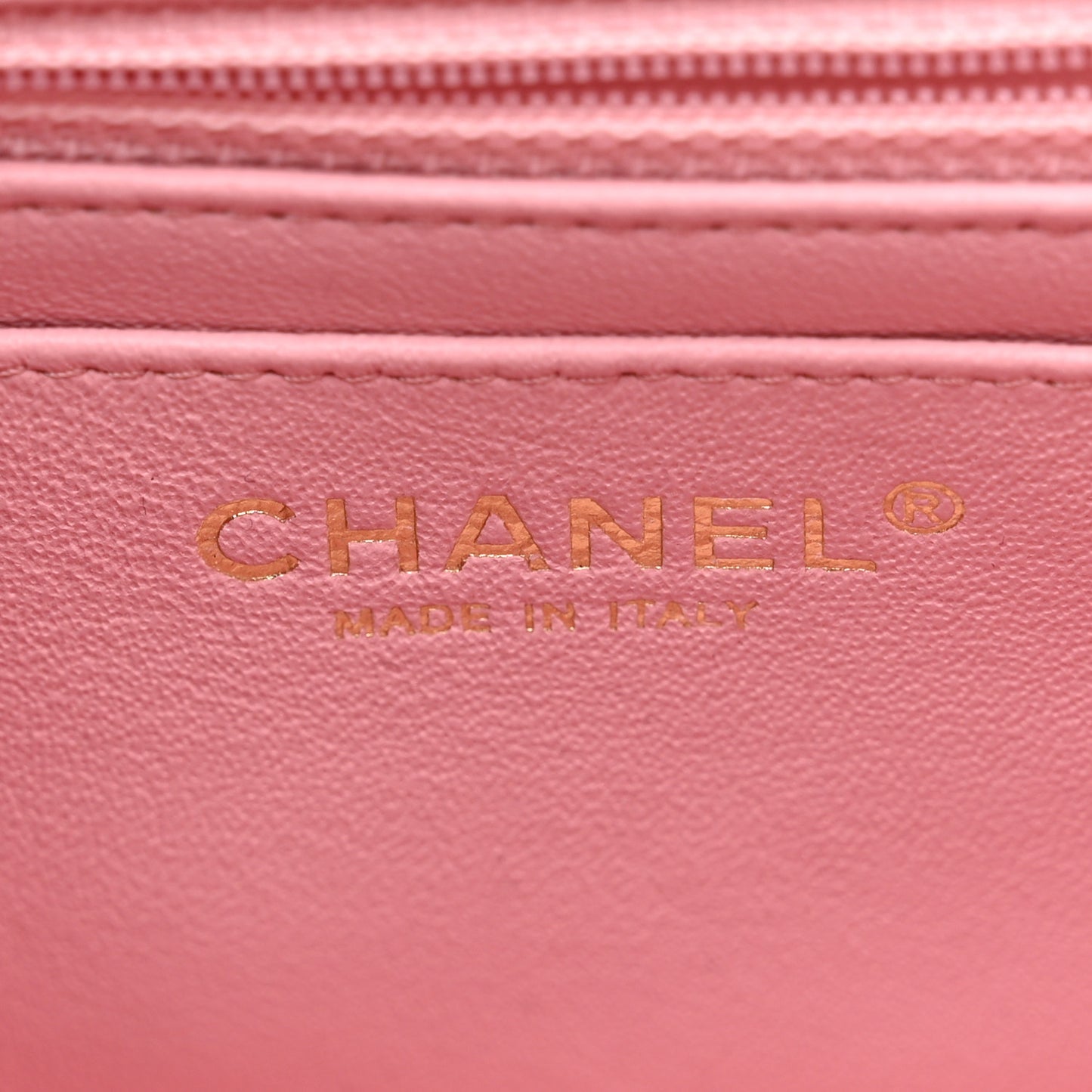 Lambskin Quilted Mini Rectangular Flap Pink