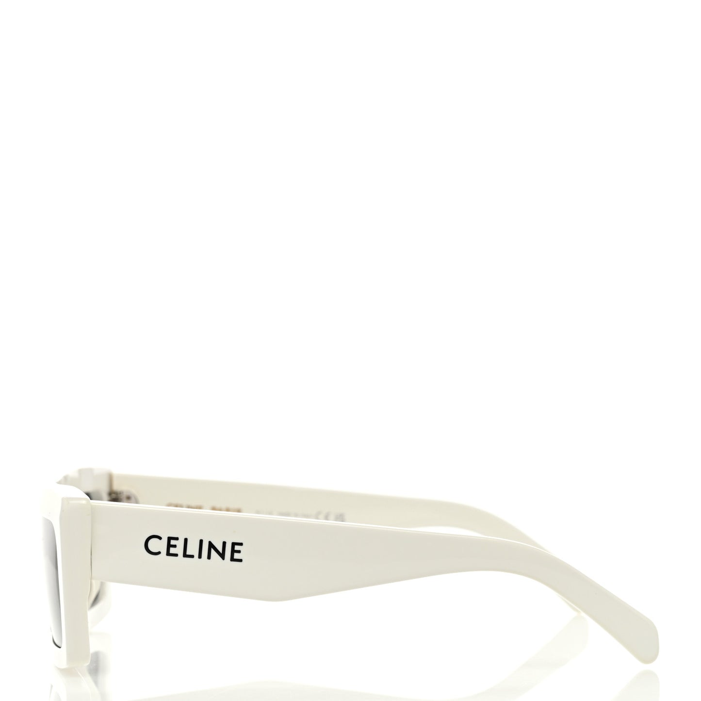 Acetate Monochroms Square Sunglasses CL40214U White