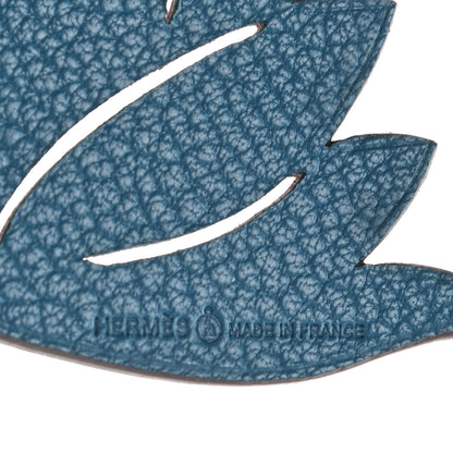 Hermes Togo Petit H Lotus Flower Bag Charm 3 of 4