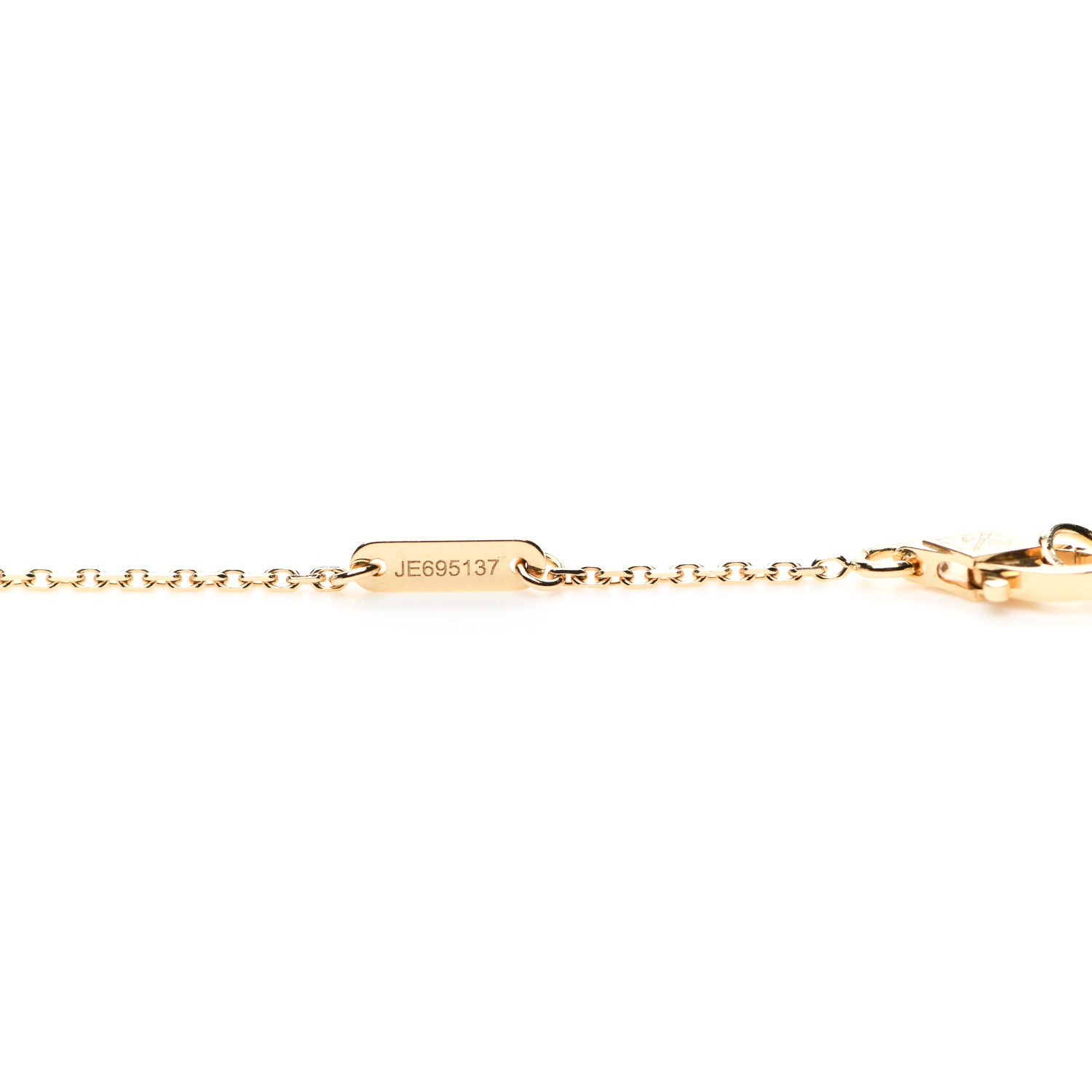 Van Cleef & Arpels 18K Yellow Gold Mother of Pearl Sweet Alhambra Butterfly Pendant Necklace 4 of 6