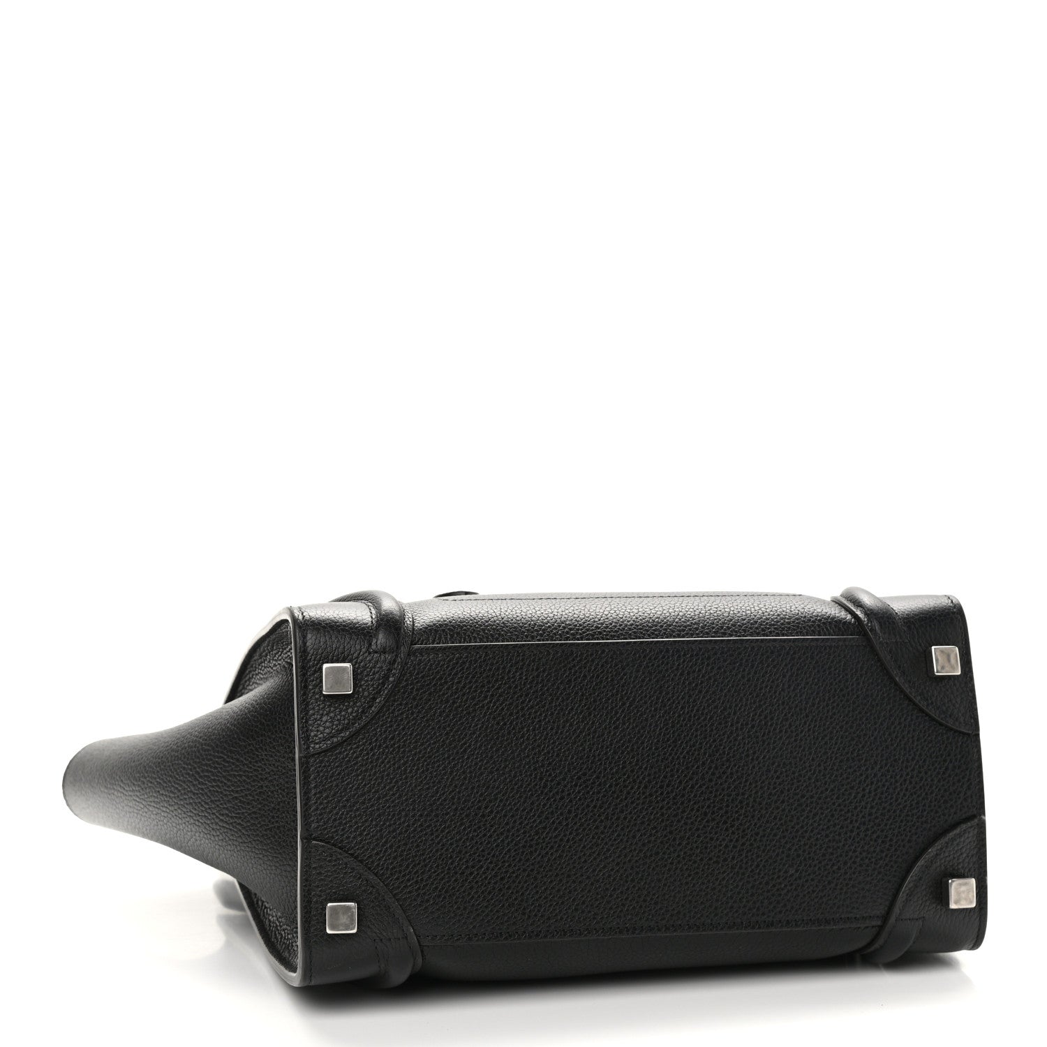 Celine Drummed Calfskin Micro Luggage Black 4 of 12