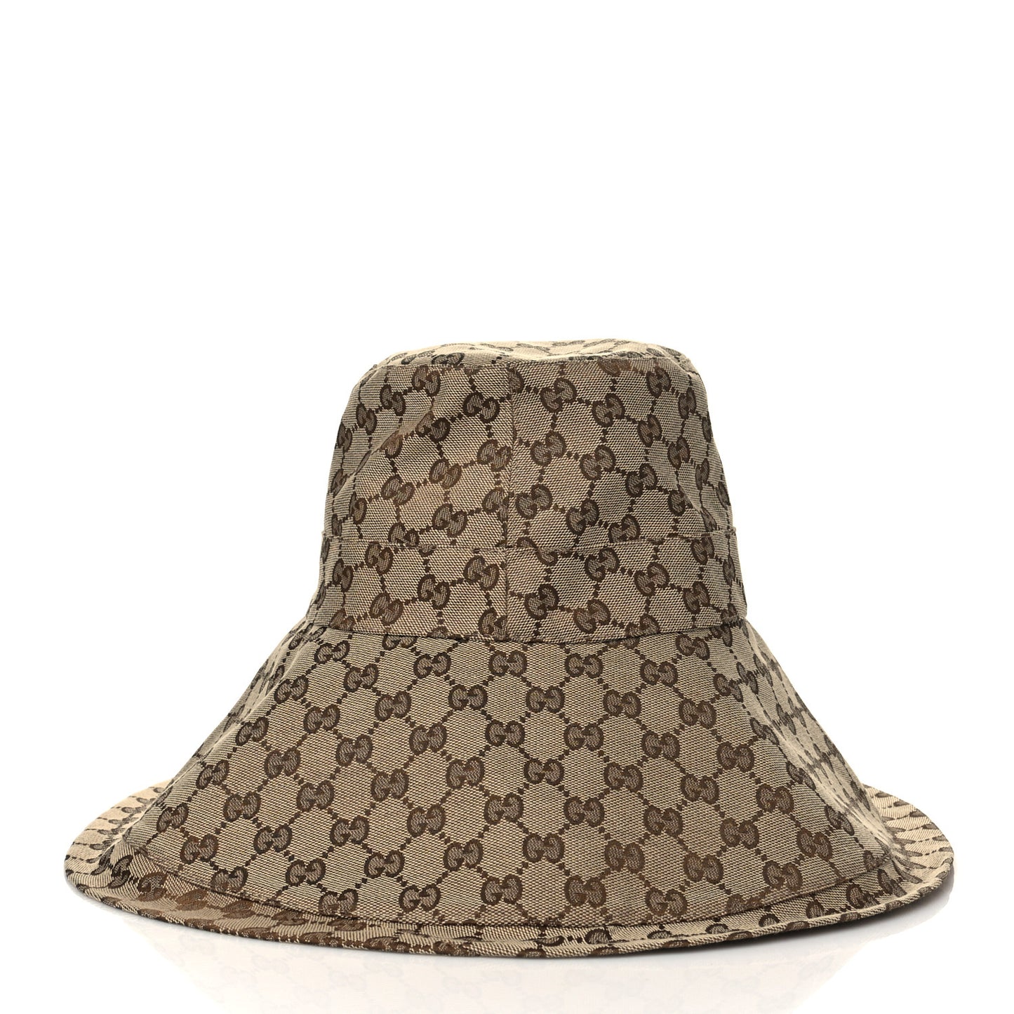 Monogram Wide Brim Hat L Beige