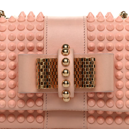 Christian Louboutin Calfskin Spiked Sweety Charity Crossbody Bag Jupon Pink 11 of 11