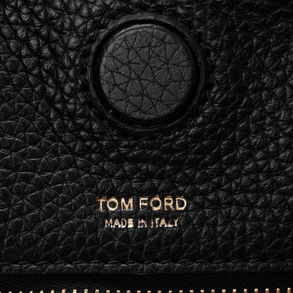 Tom Ford Pebbled Calfskin Small Alix Padlock Zip Hobo Bag Black 7 of 11