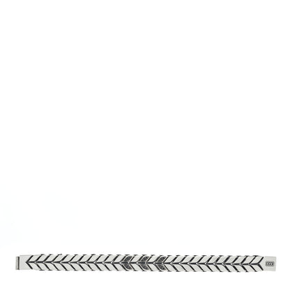 David Yurman Sterling Silver Black Diamond Chevron Bracelet 5 of 8