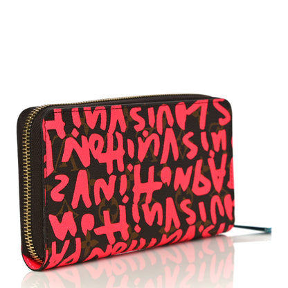 Louis Vuitton Monogram Graffiti Zippy Wallet Fuchsia 3 of 9
