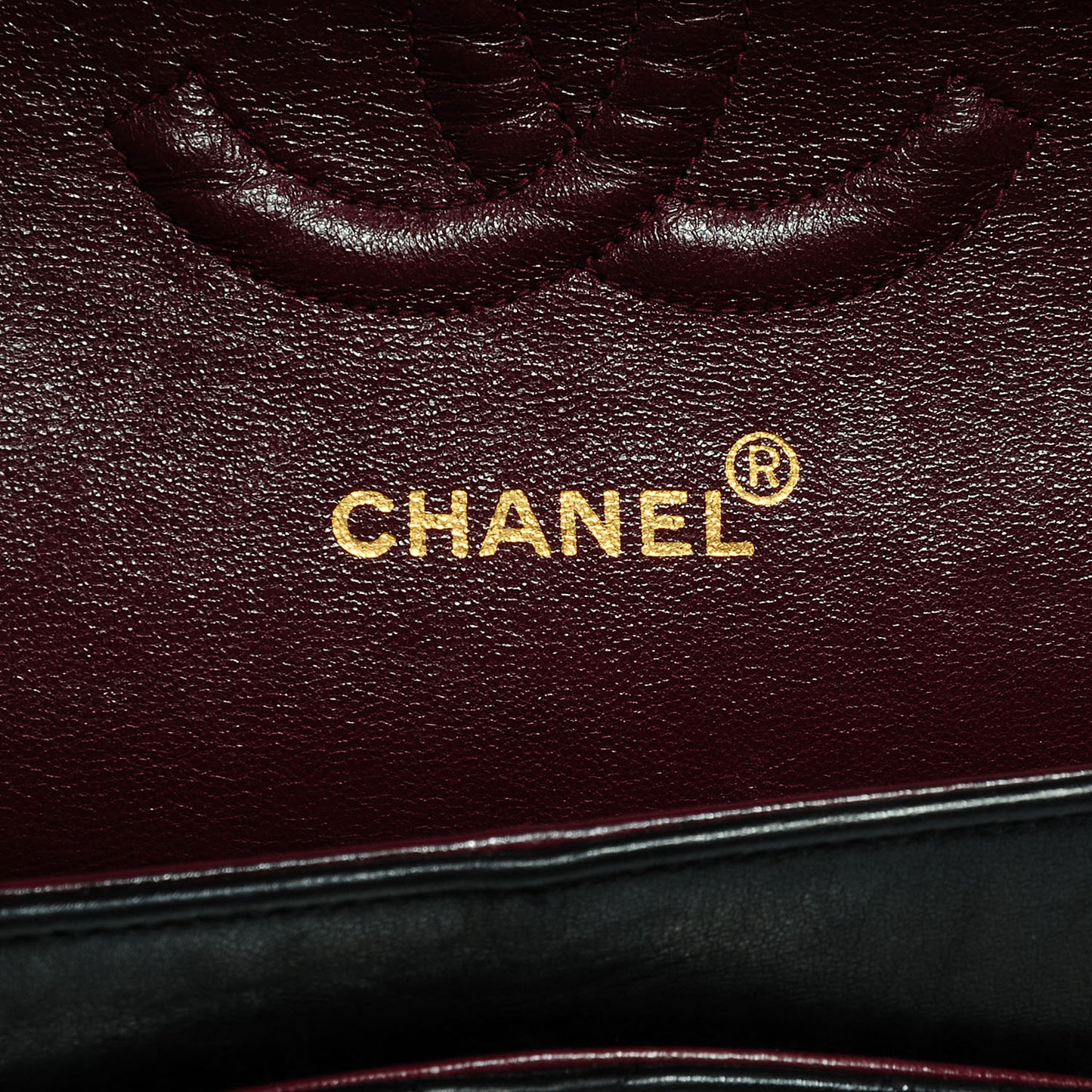 Lambskin Medium Double Flap Black