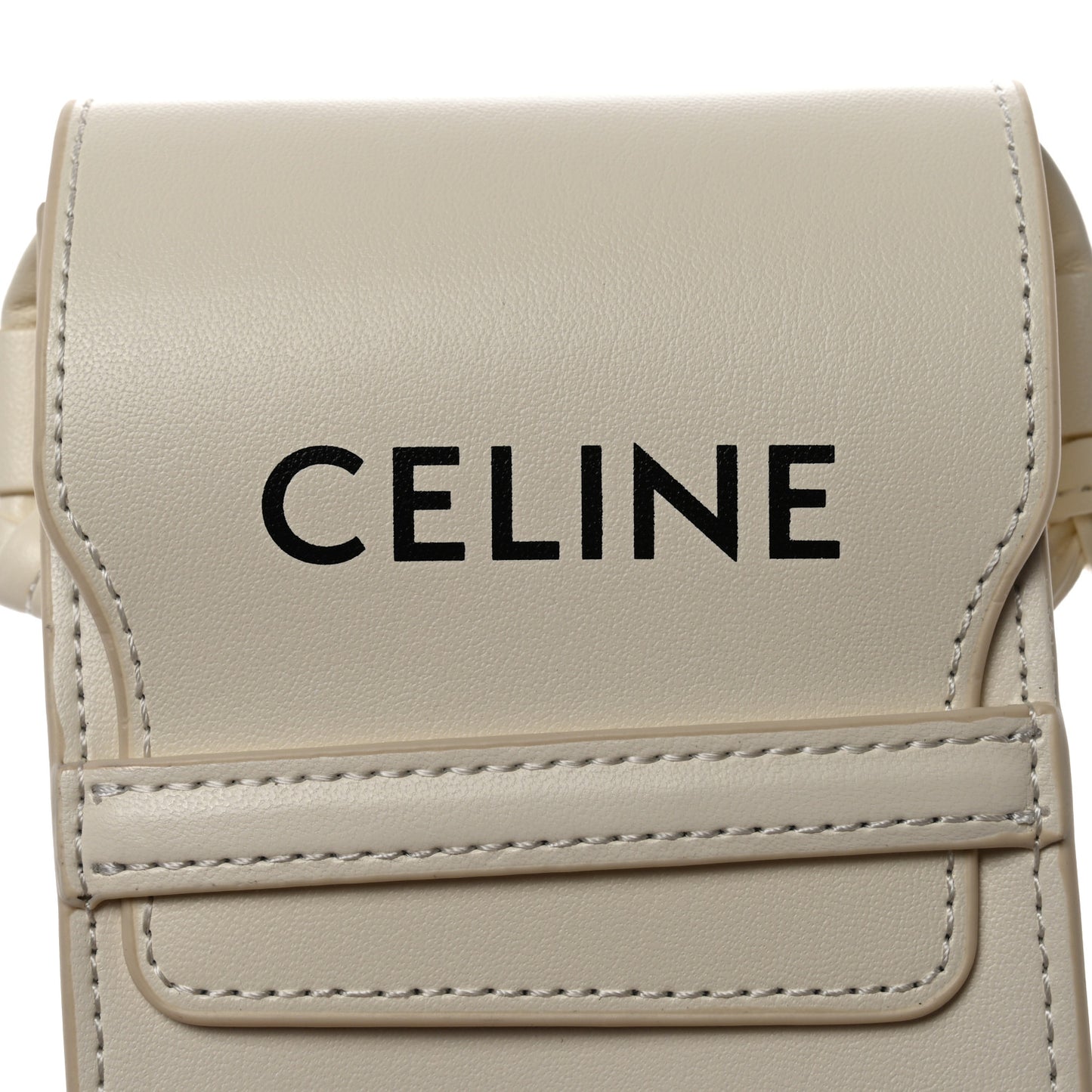 Smooth Calfskin Sunglasses Pouch White