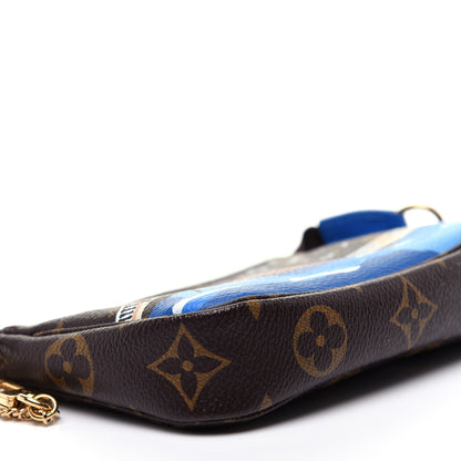 Louis Vuitton Monogram 2019 Christmas Animation Mini Venice Pochette Accessories Blue 6 of 11