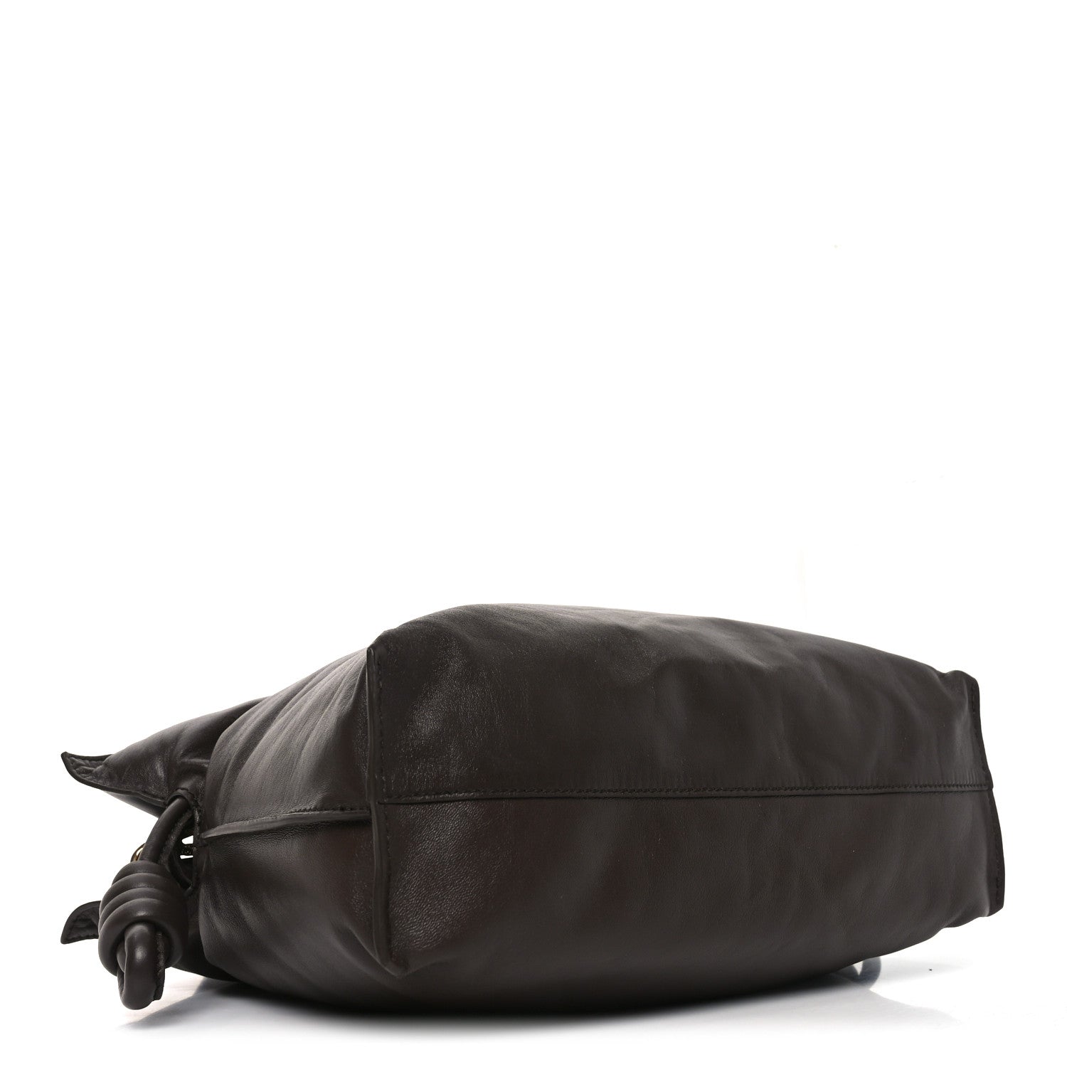 Loewe Calfskin Flamenco Puffer Knot Bag Dark Brown 4 of 9
