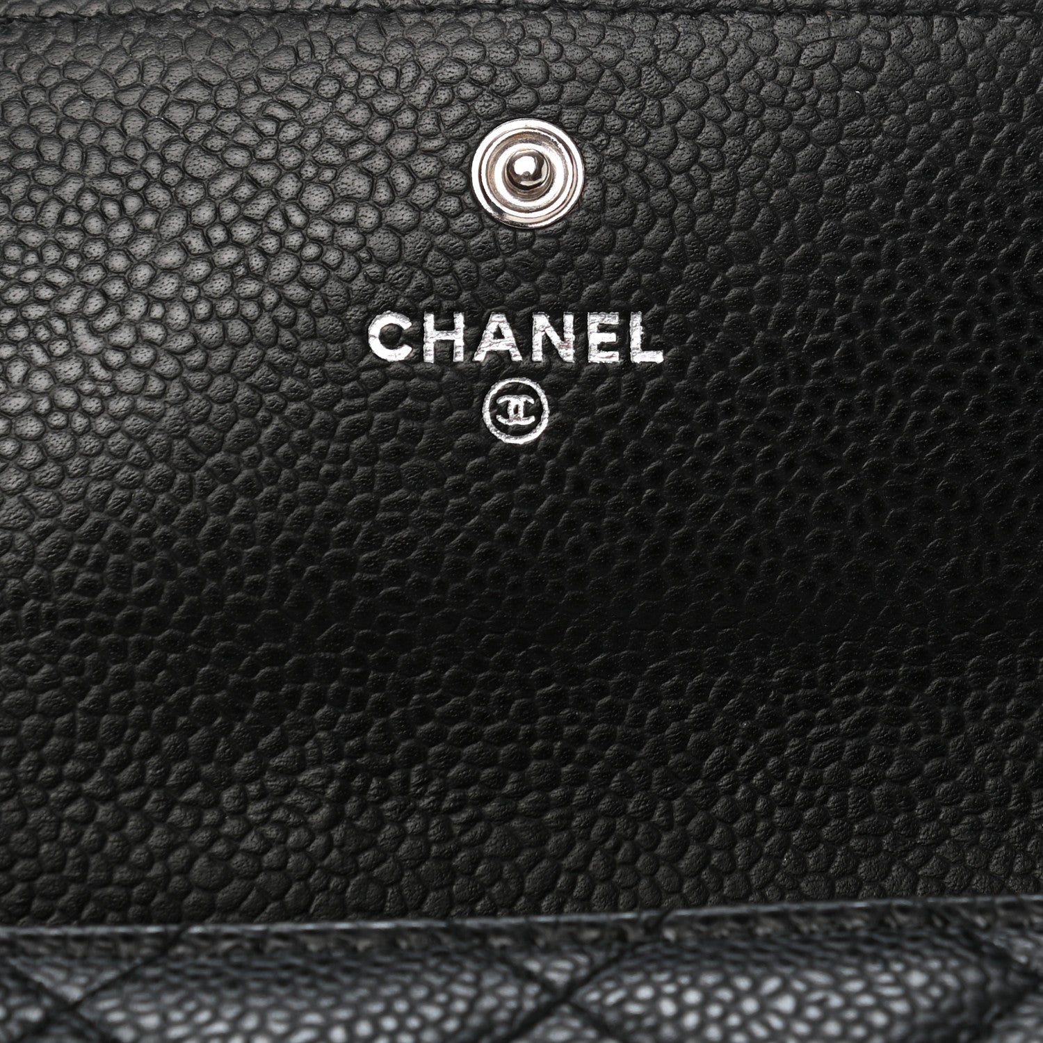 Chanel Caviar Quilted Large Gusset Flap Wallet Black 6 of 9