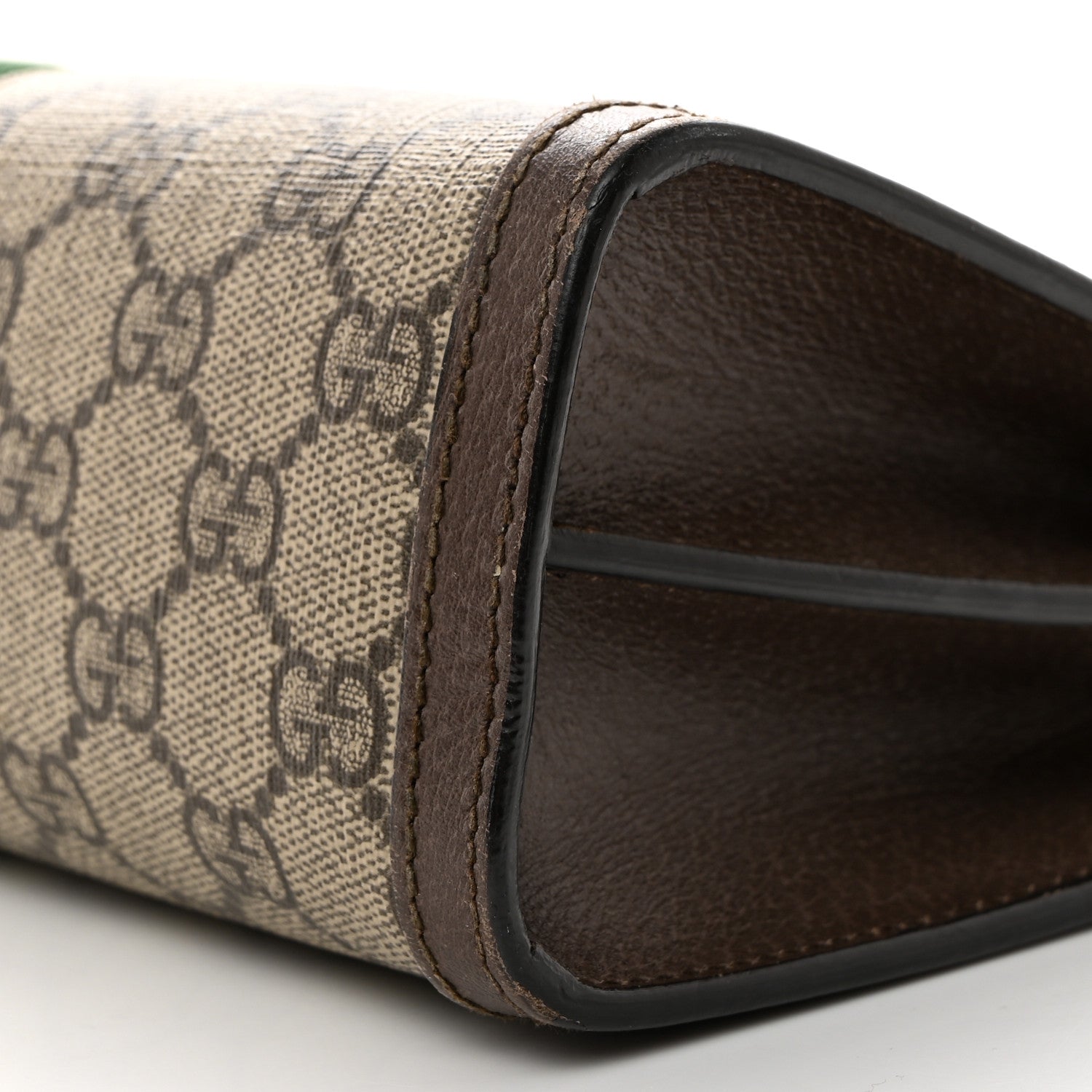 Gucci GG Supreme Monogram Web Small Ophidia Chain Shoulder Bag Brown 10 of 10