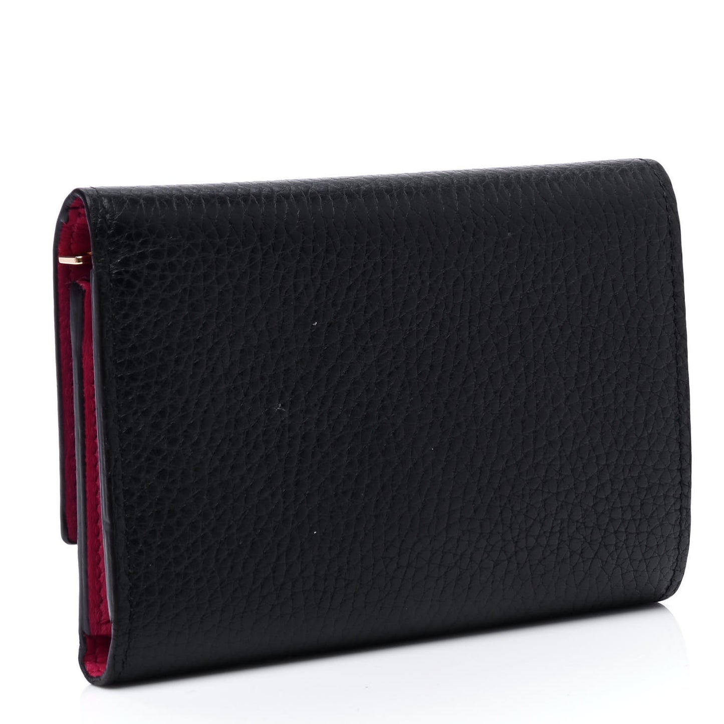 Taurillon Capucines Compact Wallet Black