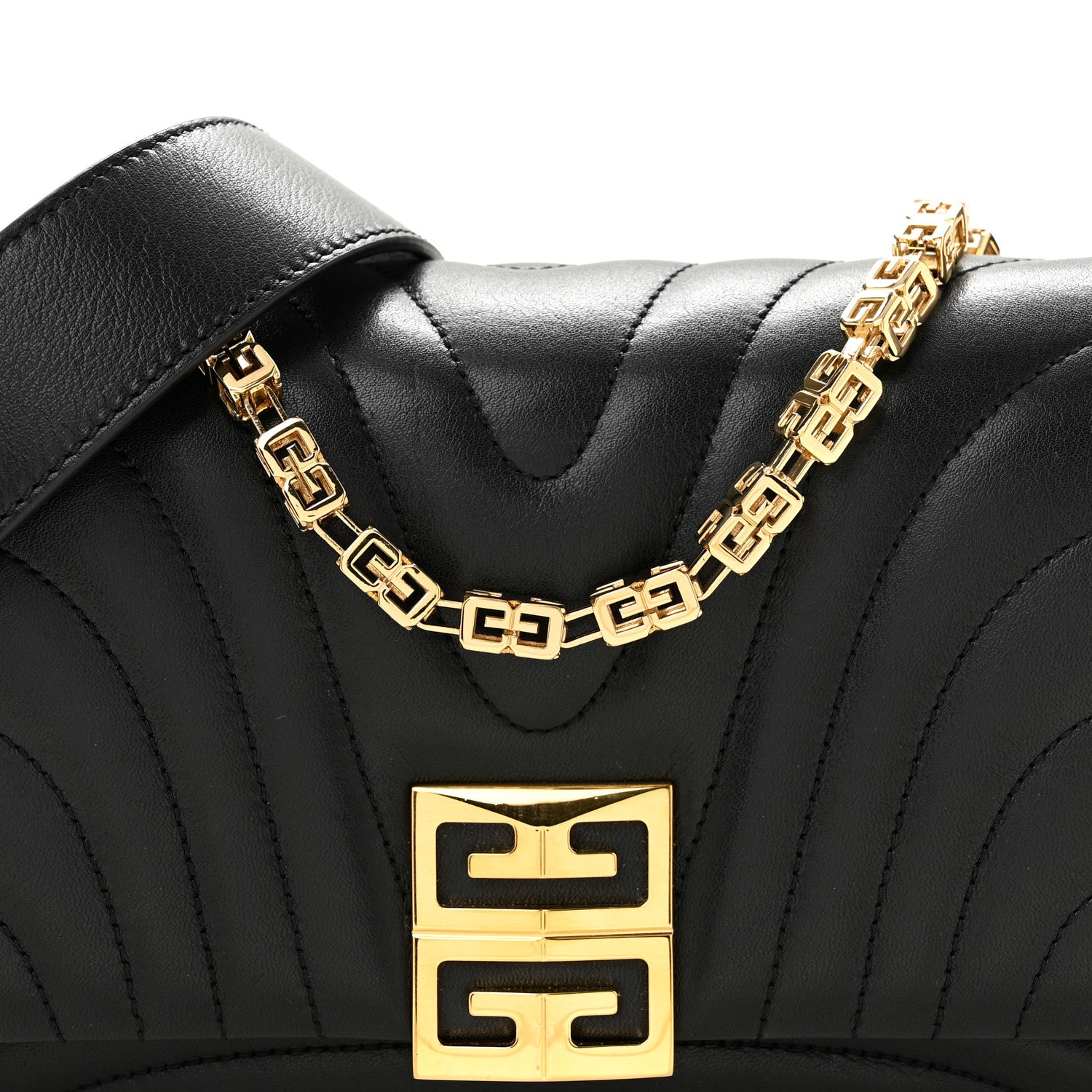 Givenchy Soft Calfskin 4G Quilted Small Shoulder Bag Black 8 of 10