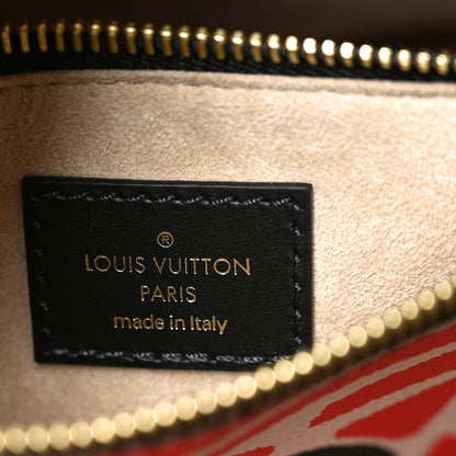 Louis Vuitton Monogram Giant Crafty NeoNoe MM Creme Rouge Black 6 of 9