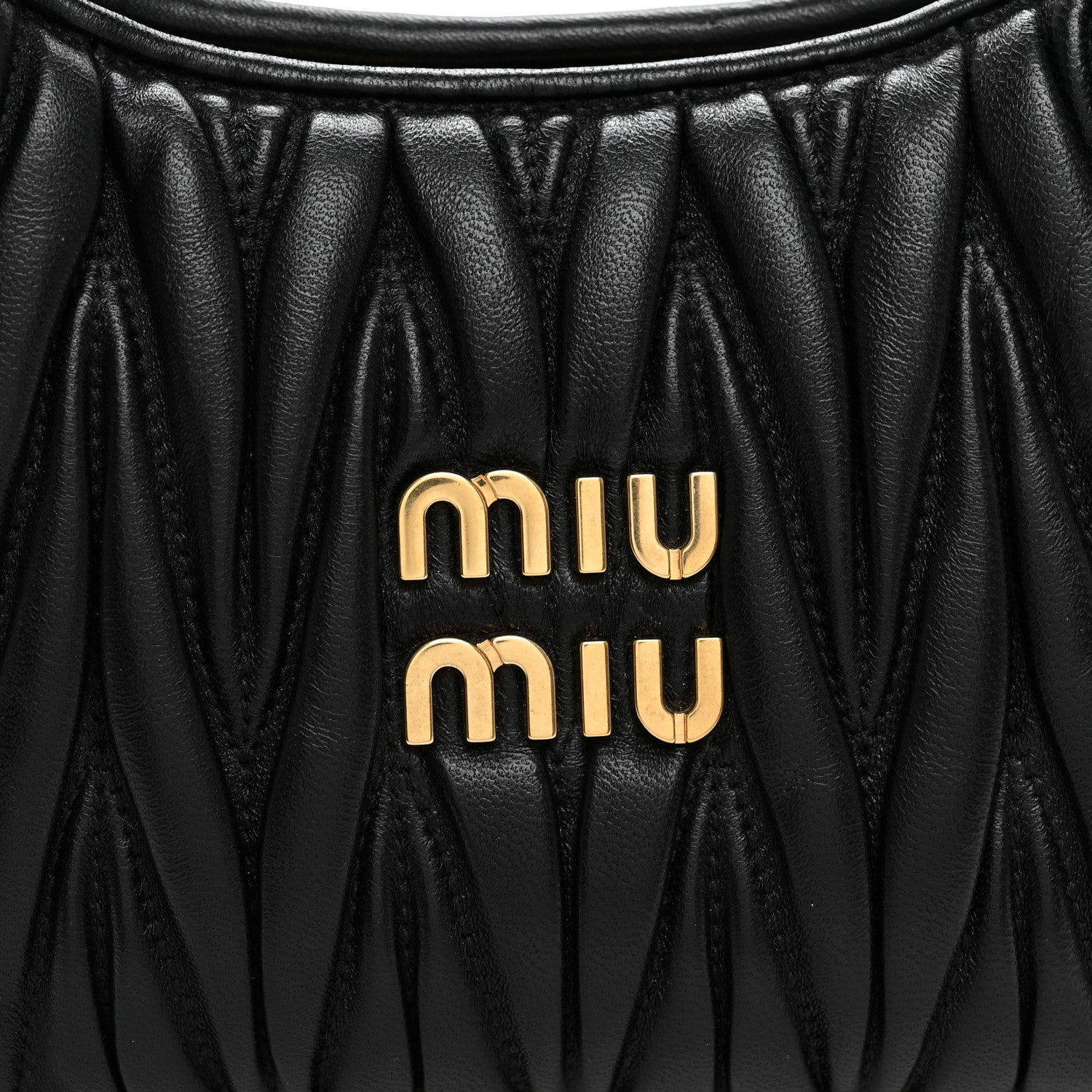 Miu Miu Nappa Matelasse Small Wander Hobo Black 7 of 9