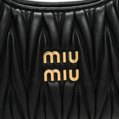 Miu Miu Nappa Matelasse Small Wander Hobo Black 7 of 9