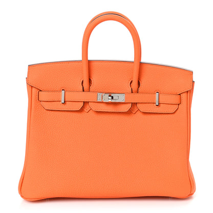 Hermes Togo Birkin 25 Orange Minium 1 of 10
