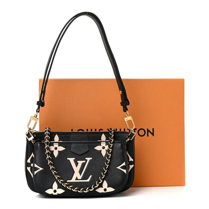 Louis Vuitton Empreinte Monogram Giant Multi Pochette Accessories Black Beige 10 of 10