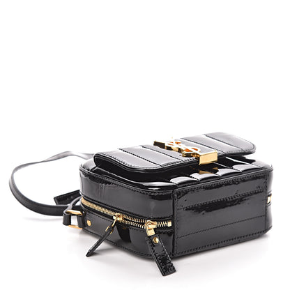 Saint Laurent Patent Matelasse Monogram Toy Vicky Camera Bag Black 4 of 10