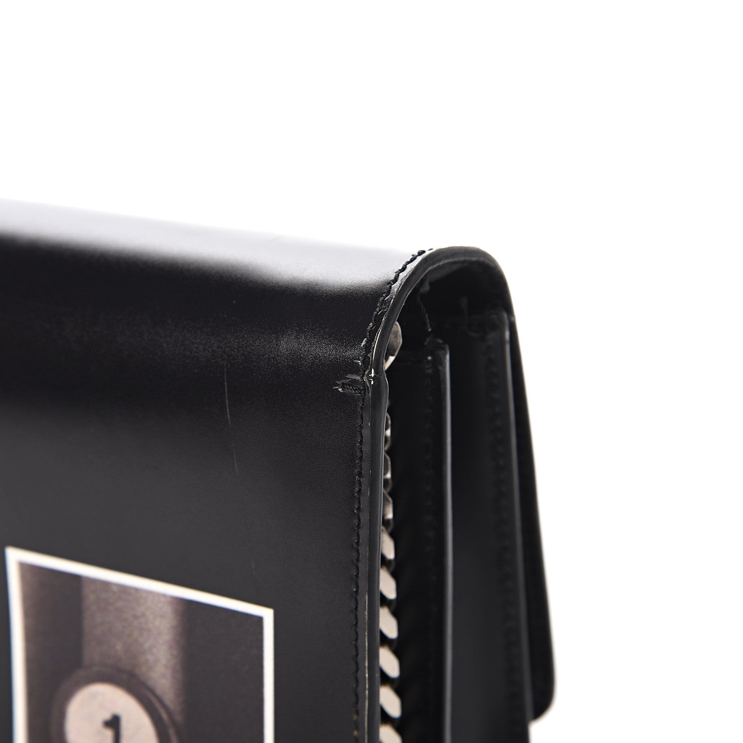 Burberry Calfskin Montage Print Small TB Bag Black 13 of 16