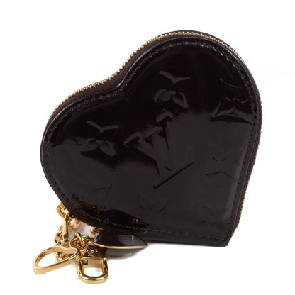 Louis Vuitton Vernis Heart Coin Purse Amarante 1 of 15