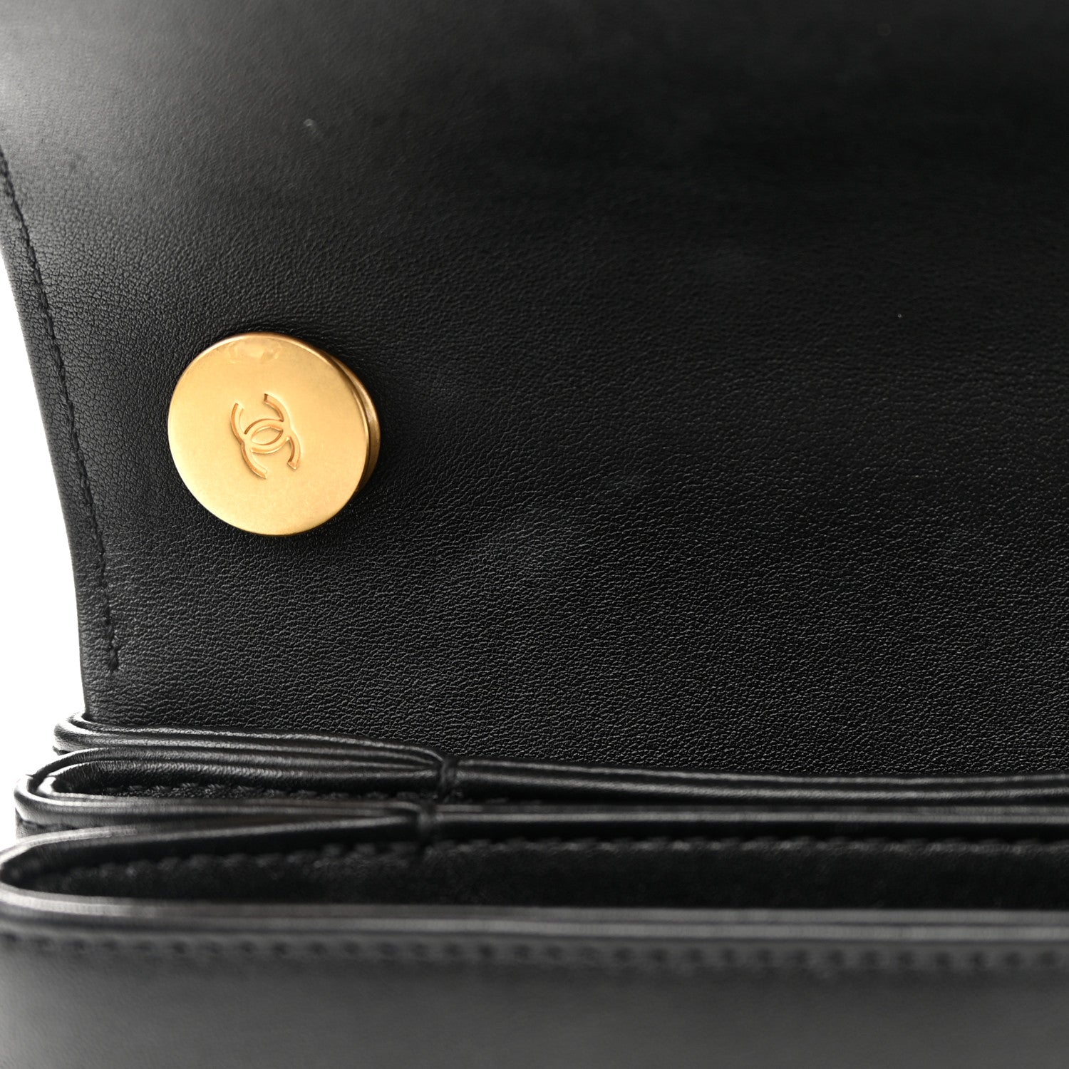 Chanel Calfskin Quilted Pearl Jewel Chain Flap Black 11 of 14
