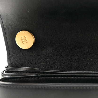 Chanel Calfskin Quilted Pearl Jewel Chain Flap Black 11 of 14