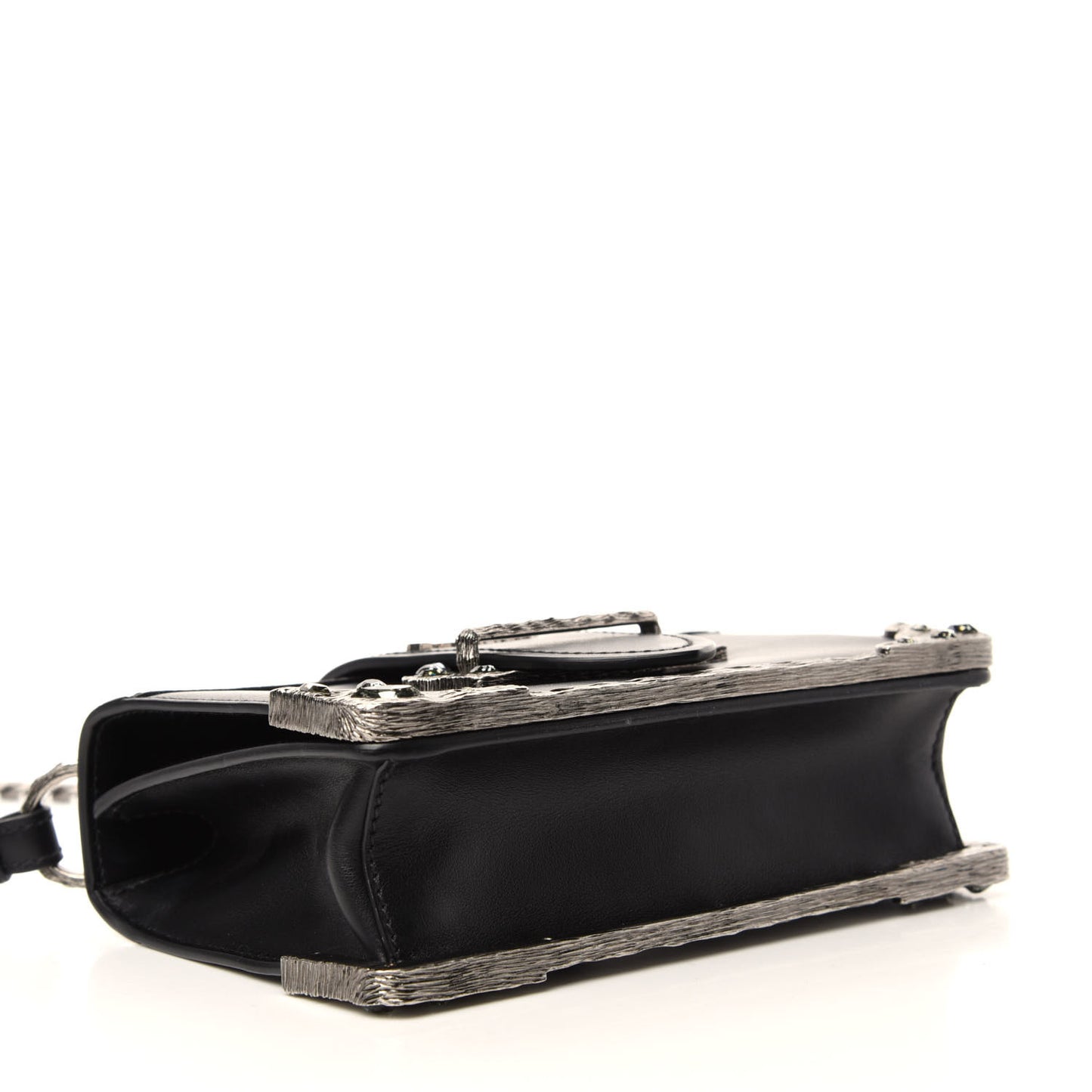 Crystal City Calf Saffiano Cahier Shoulder Bag Black