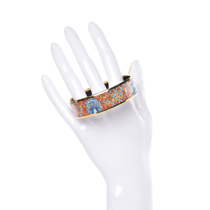 Hermes Enamel Printed Wide Bracelet 65 2 of 5