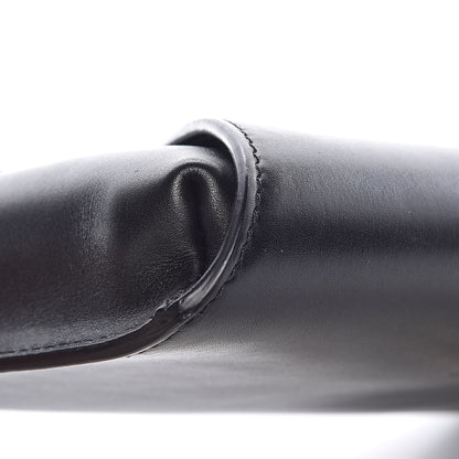 Valentino Garavani Calfskin V Rivet Chain Clutch Black 8 of 9