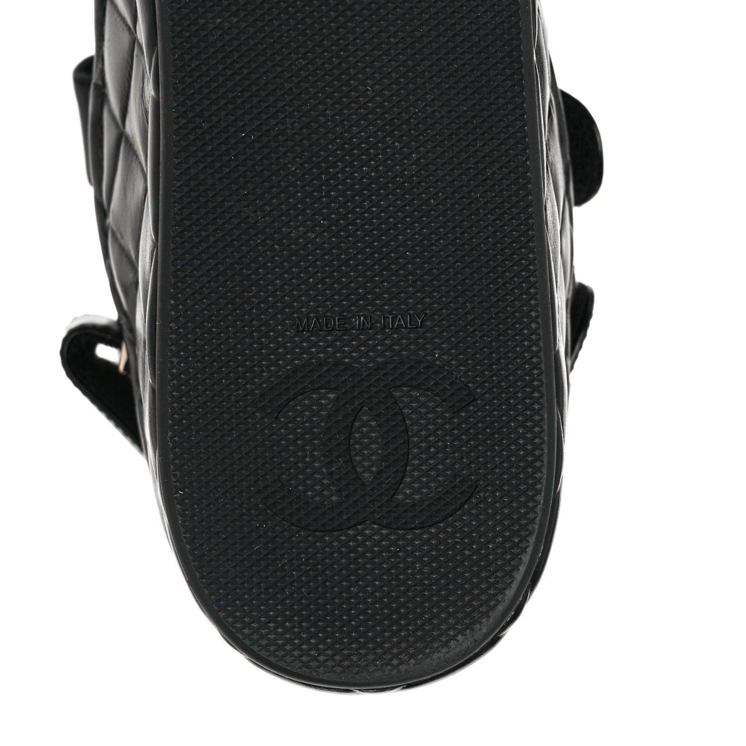 Chanel Shiny Calfskin Logo Platform Sandals 39 Black 13 of 22