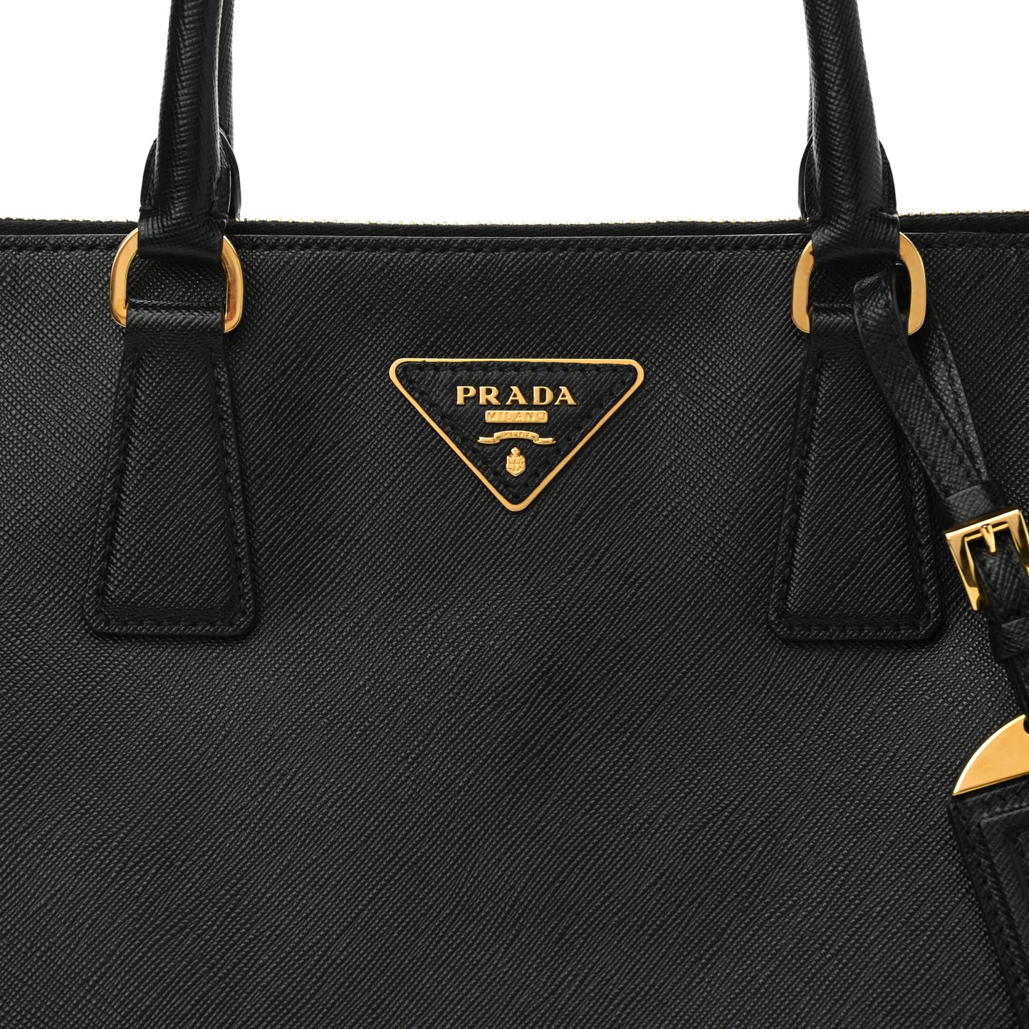 Saffiano Lux Large Promenade Tote Black