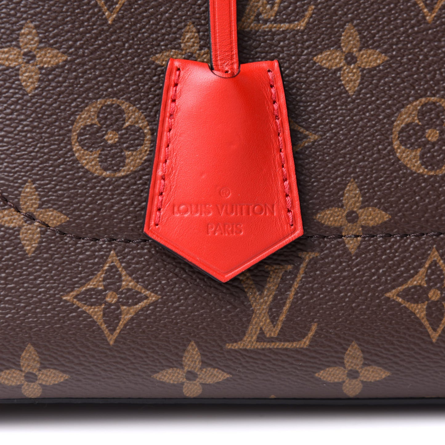 Monogram Flower Tote Coquelicot