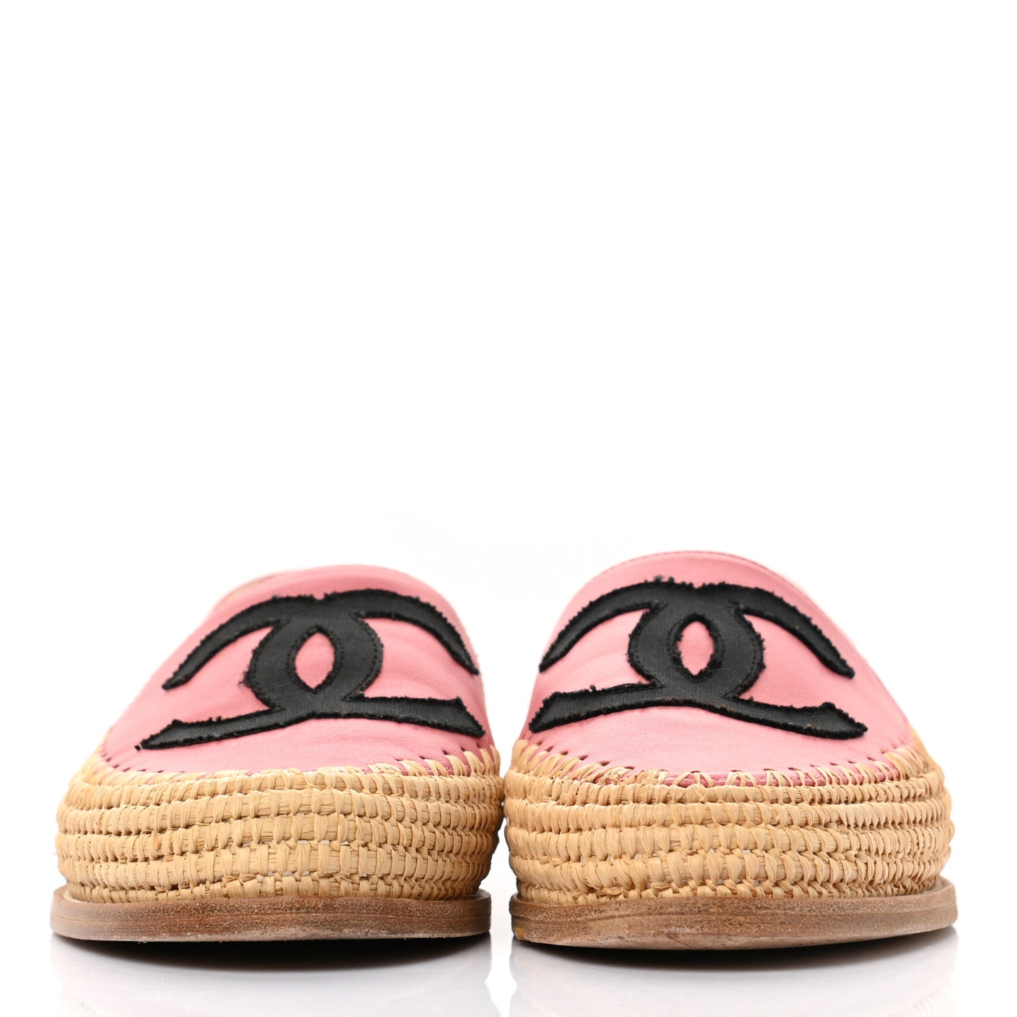 Lambskin Grosgrain CC Espadrilles 35 Pink