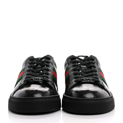 Gucci Crystal GG Monogram Web Womens New Ace Sneakers 36 Black 3 of 12
