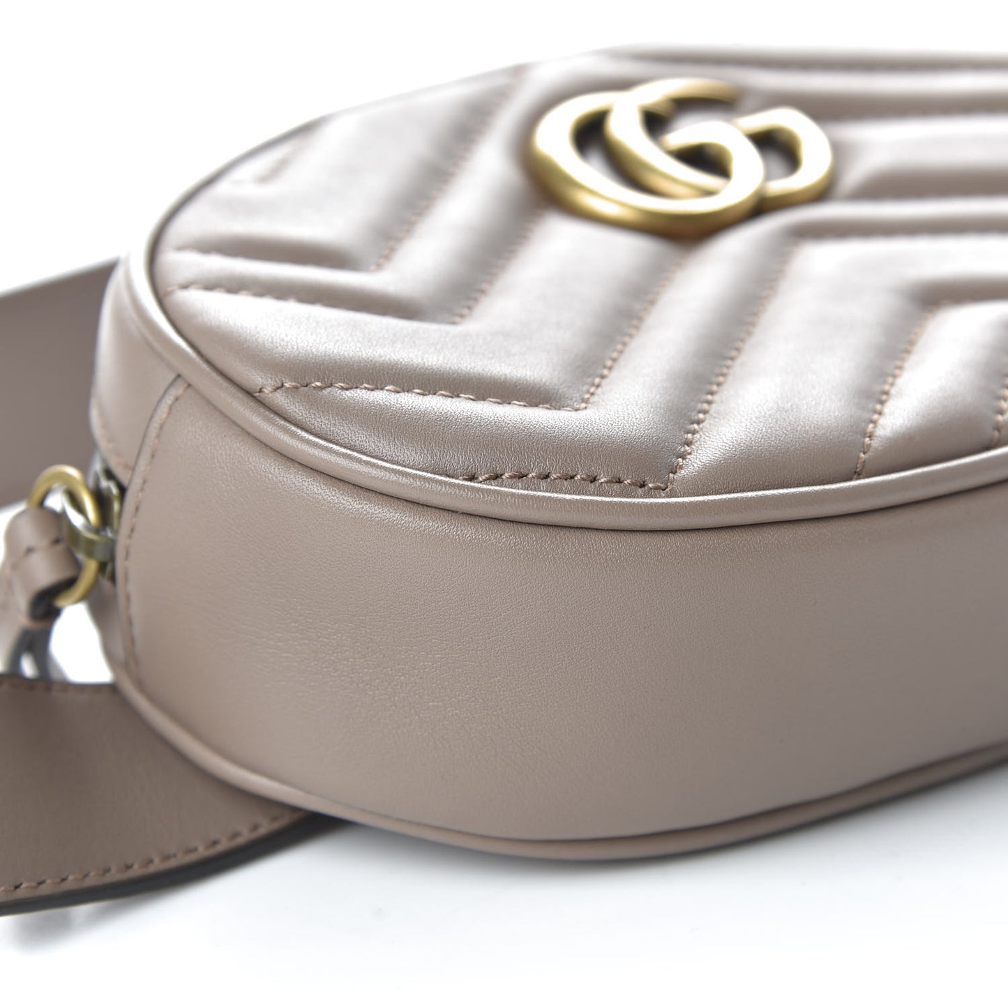 Calfskin Matelasse GG Marmont Belt Bag 105 42 Porcelain Rose