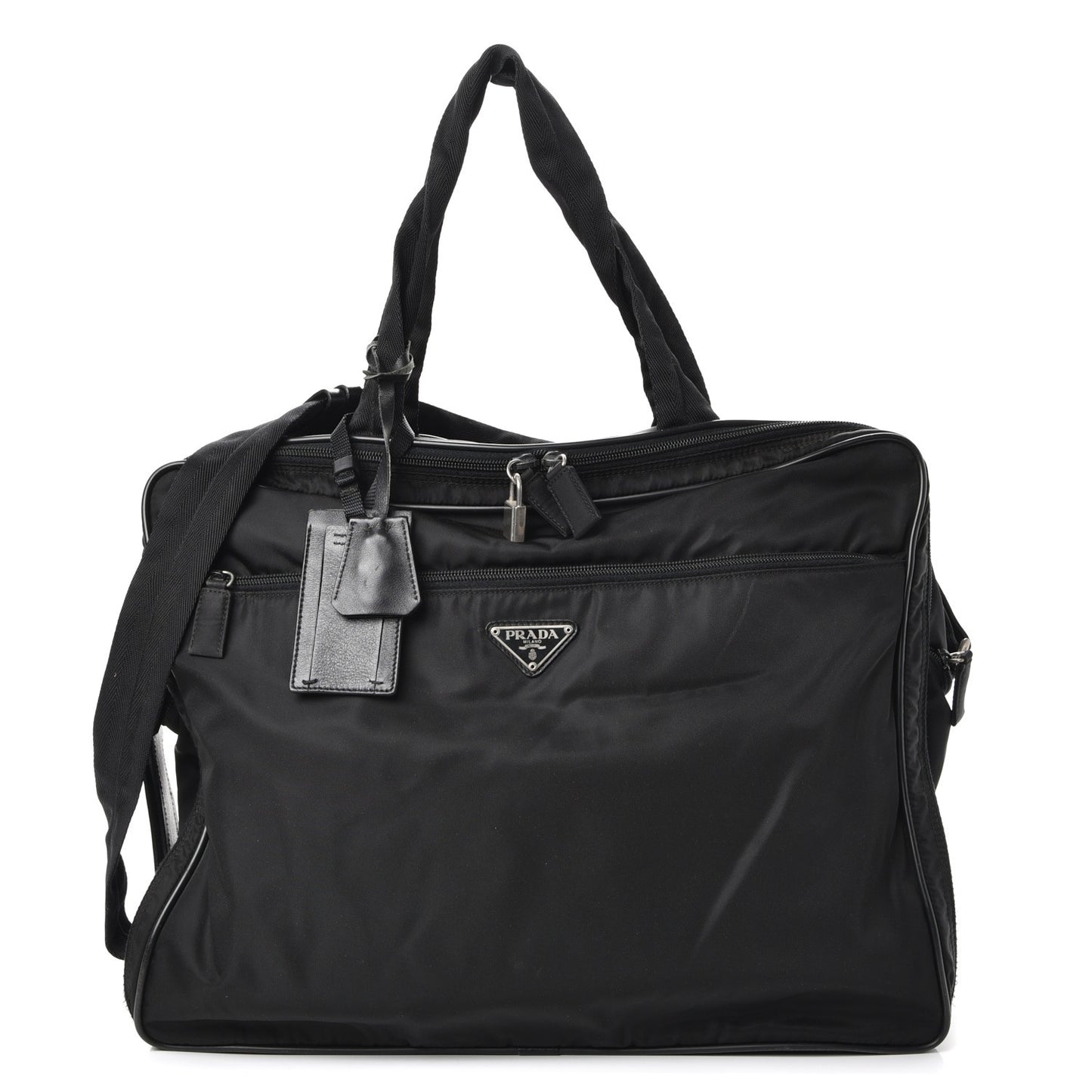 Tessuto Nylon Travel Bag Nero Black
