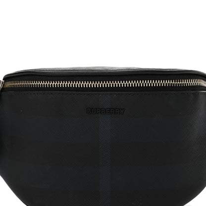 Burberry E-canvas Check Cason Mini Bum Bag Navy Blue 8 of 13
