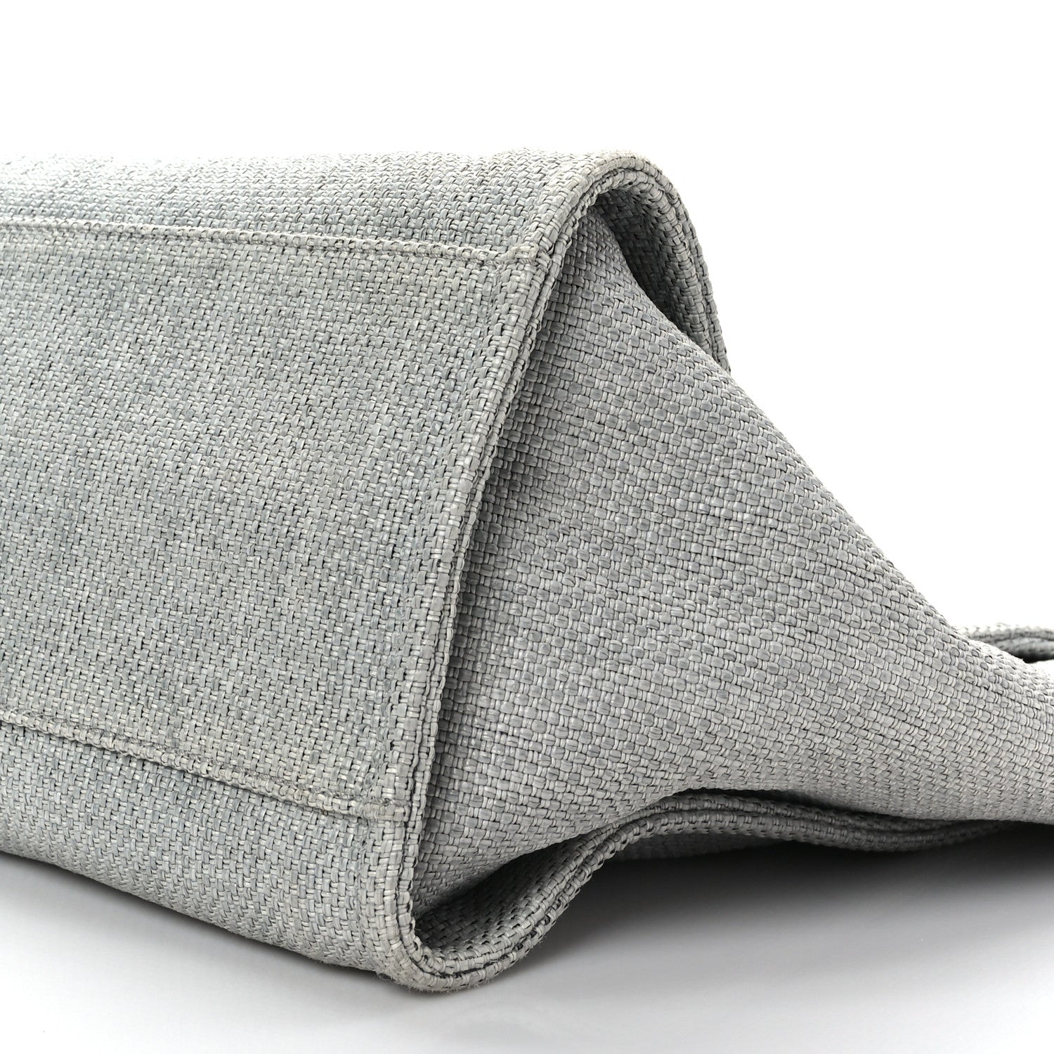 Chanel Woven Straw Raffia Medium Deauville Tote Grey 9 of 9