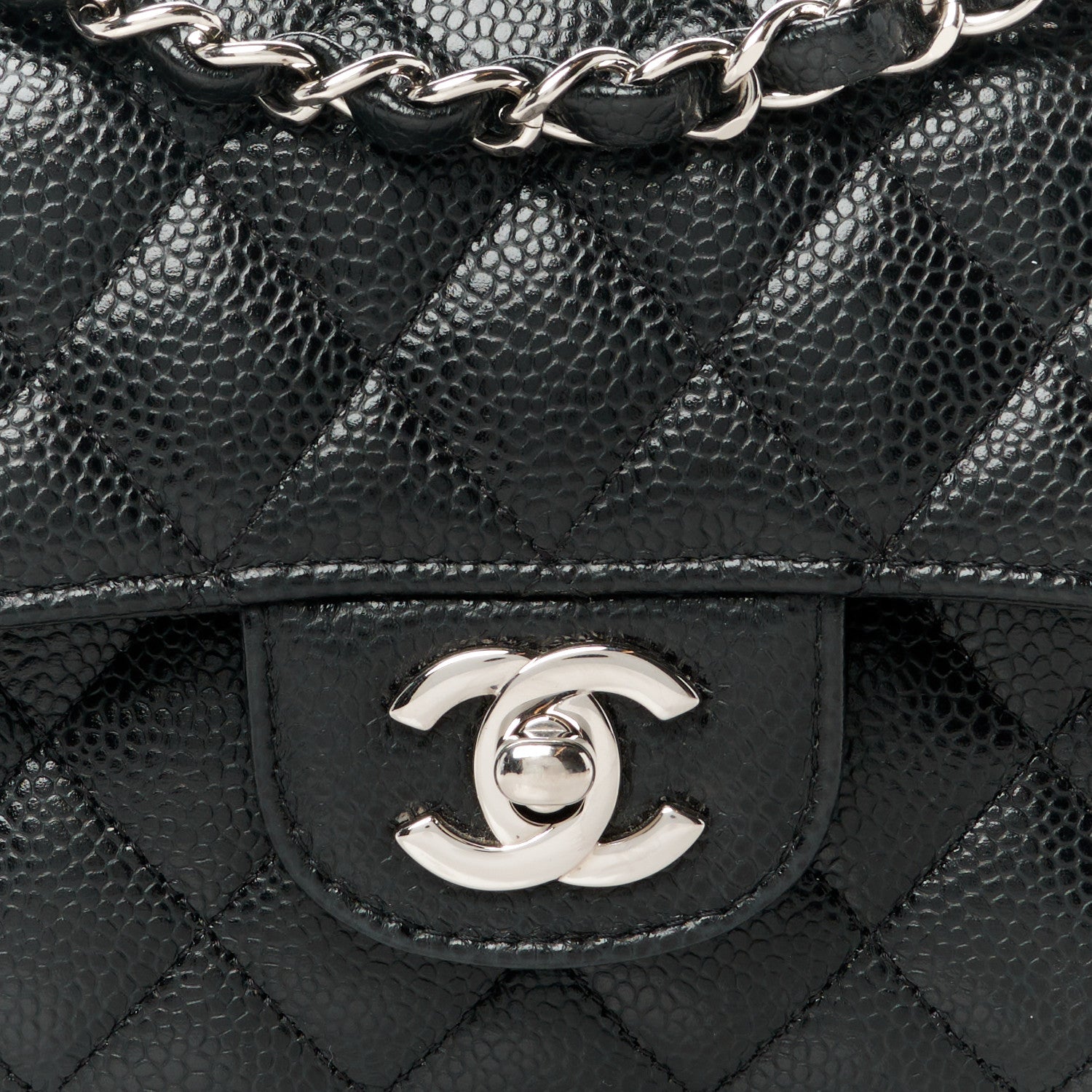 Chanel Caviar Quilted Small Double Flap Black 9 of 11