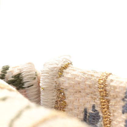 Christian Dior Canvas Embroidered Hibiscus Printed Medium Lady D-Lite Beige Multicolor 12 of 13